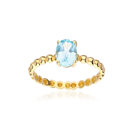 Anillo "Candy" Oro 18k y Topacio Azul