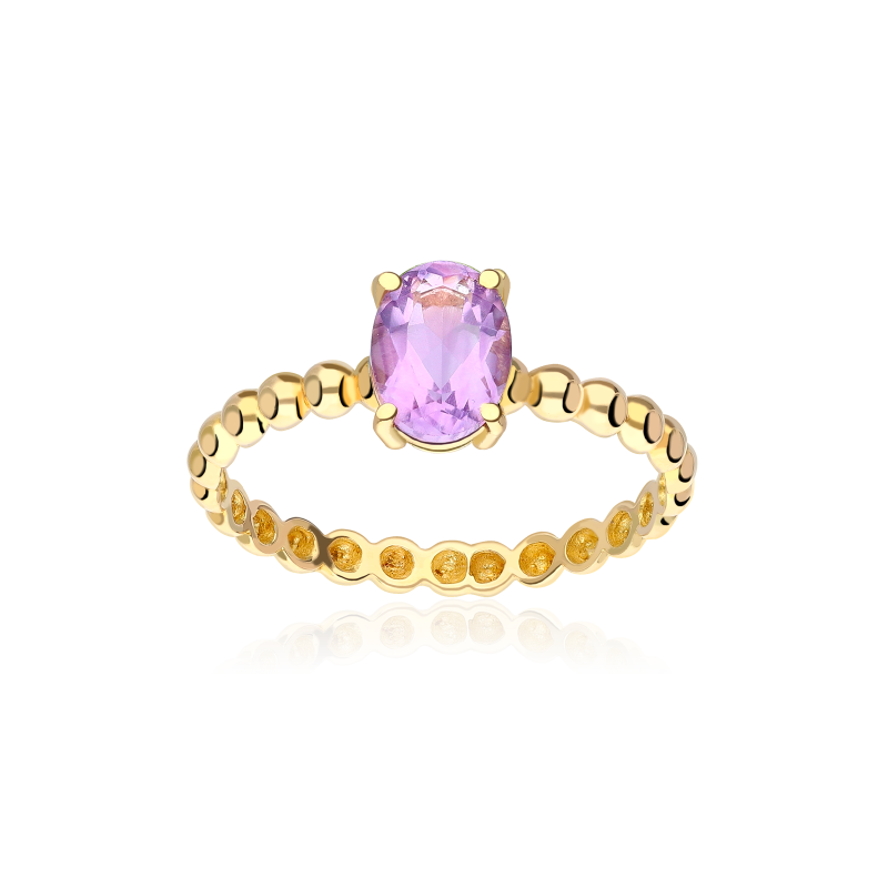 Anillo "Candy" Oro 18k y Amatista