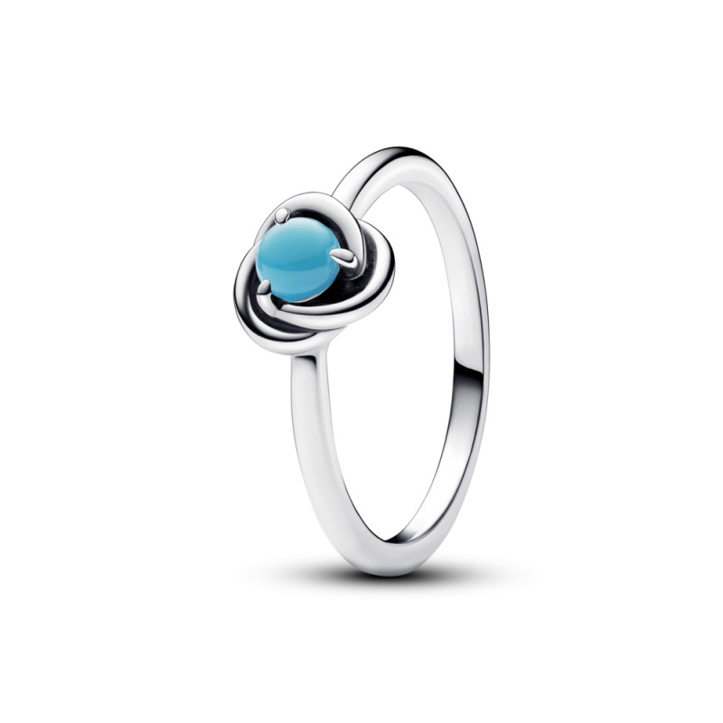 Anillo Pandora en plata de ley Círculo Eternity turquesa 192993C12 Anillo Pandora en plata de ley Círculo Eternity turquesa 192993C12