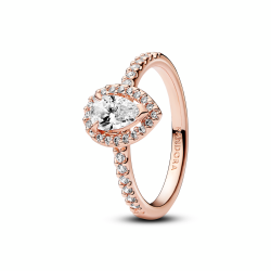 Anillo Pandora rose corte pera 182835C01