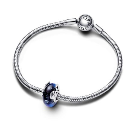Charm Pandora Cristal de Murano Azul Mickey & Minnie 792958C01