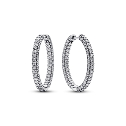 Pendientes Pandora Aros Fila en Pavé​ 293016C01