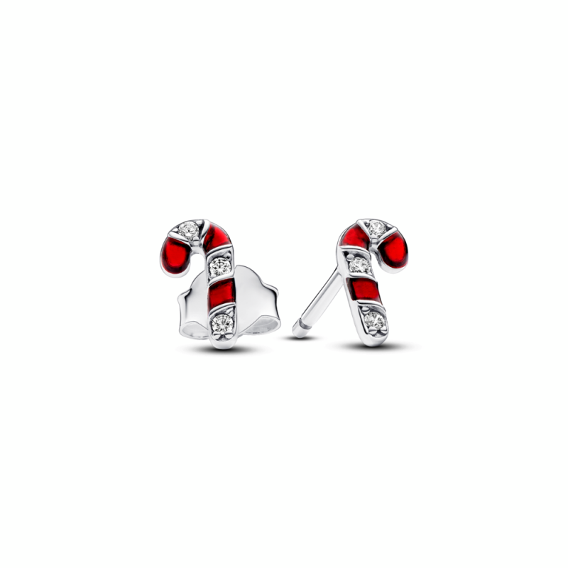 Pendientes Pandora Bastón Caramelo Rojo Brillante 292996C01 Pendientes Pandora Bastón Caramelo Rojo Brillante 292996C01