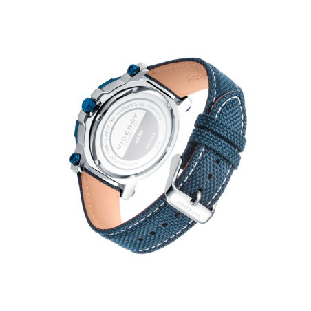 Reloj Viceroy hombre Heat con caja de acero y correa de Nylon azul 401311-37