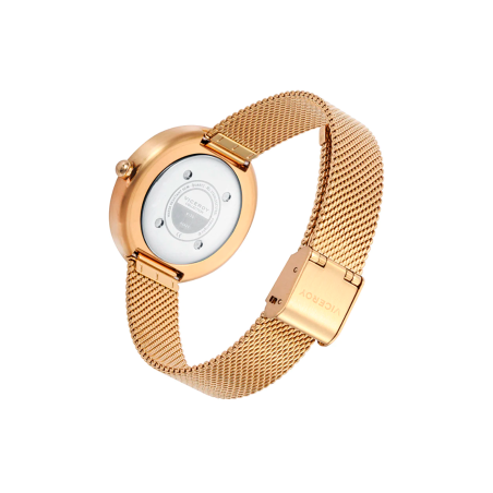 Reloj Viceroy mujer Kiss acero con esfera verde y malla IP dorado 42424-66