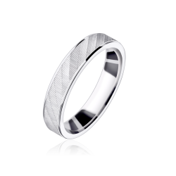 ALIANZA "GRAFTON" 4MM PLATA...