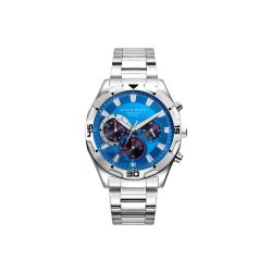 Reloj Viceroy de hombre Heat de acero con cronógrafo y esfera azul 401287-37