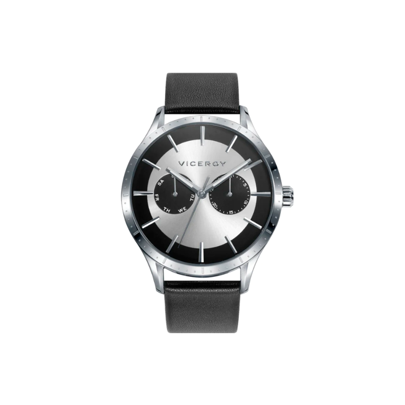 Reloj Viceroy hombre Beat multifunción con correa de piel negra 471323-07