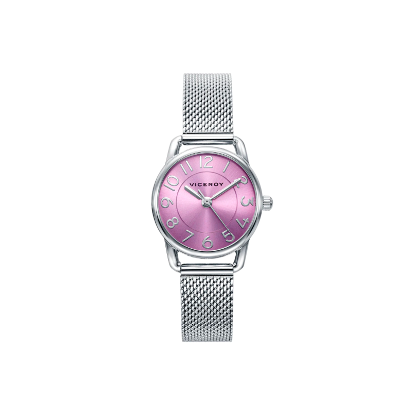 Set Viceroy niña Sweet de reloj con malla milanesa de acero y pulsera de actividad morada 41104-95