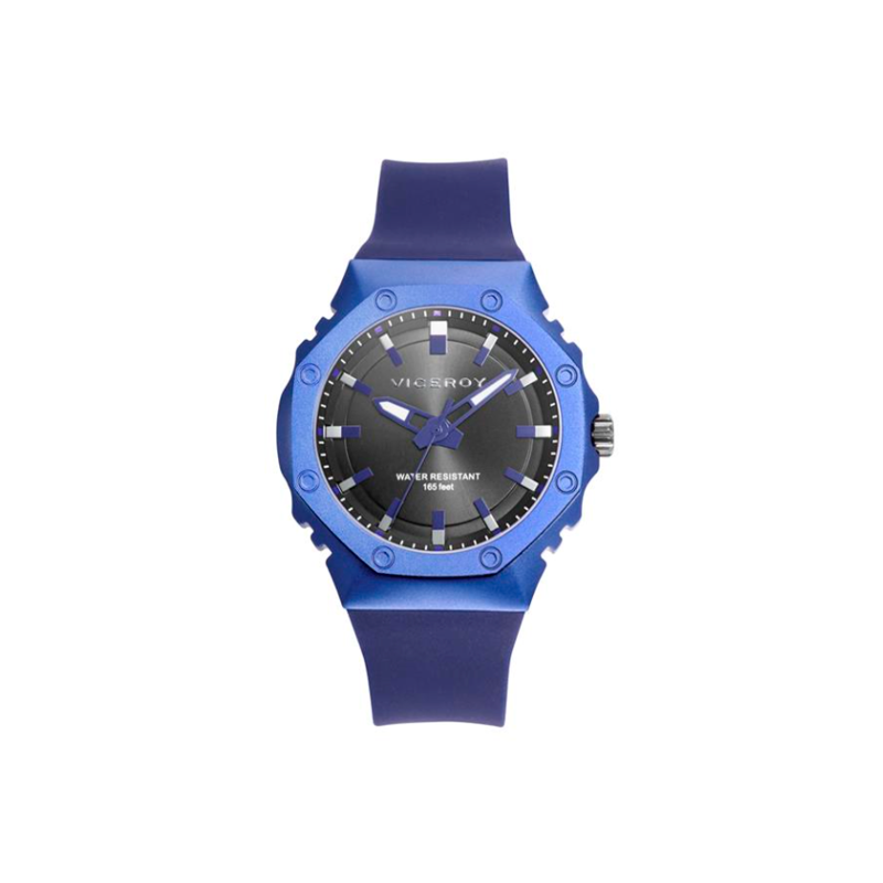 Reloj Viceroy mujer con caja de aluminio y correa de silicona azul marino 41131-37