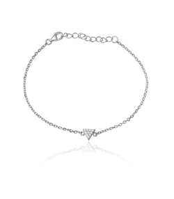 Pulsera  Emphasis  Tri  ngulo plata