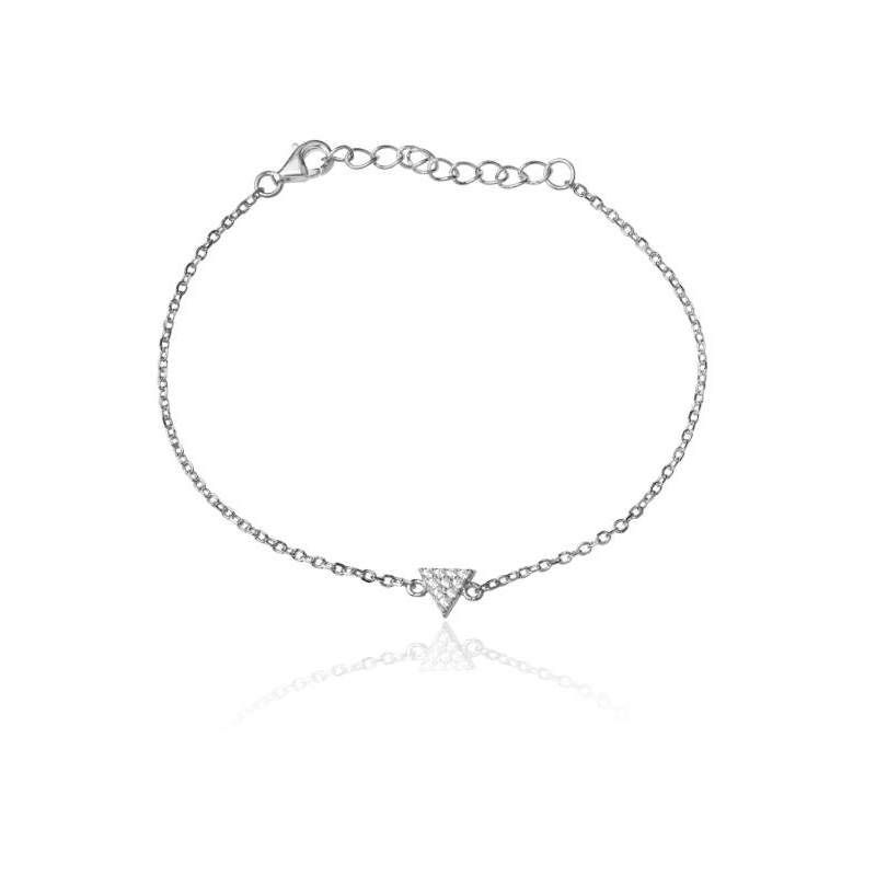 Pulsera "Emphasis" Triángulo plata