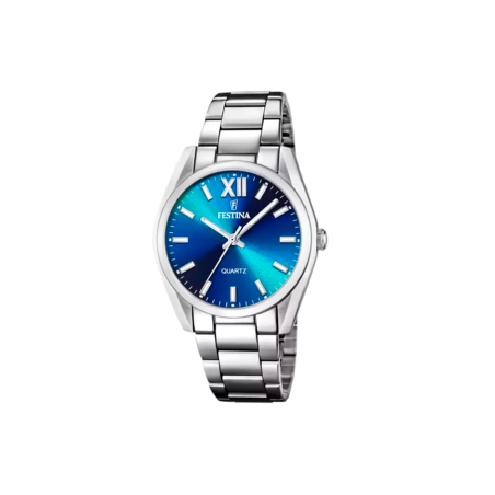 Reloj Festina mujer esfera azul y correa de acero inoxidable 316L F20622/I