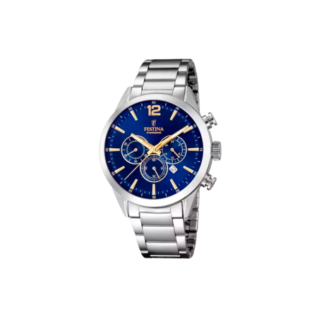 Reloj Festina Timeless Chonograph hombre con esfera azul F20343/2