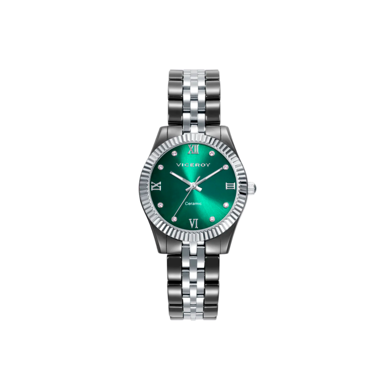 Reloj Viceroy Chic Mujer Dorado y Verde Multifunción 42434-63