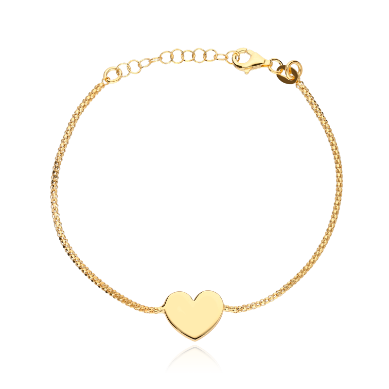 Pulsera "Hearthy" plata primera ley