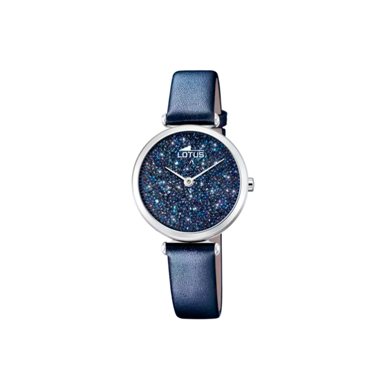 Reloj Lotus mujer esfera y correa cuero azul 18607/2