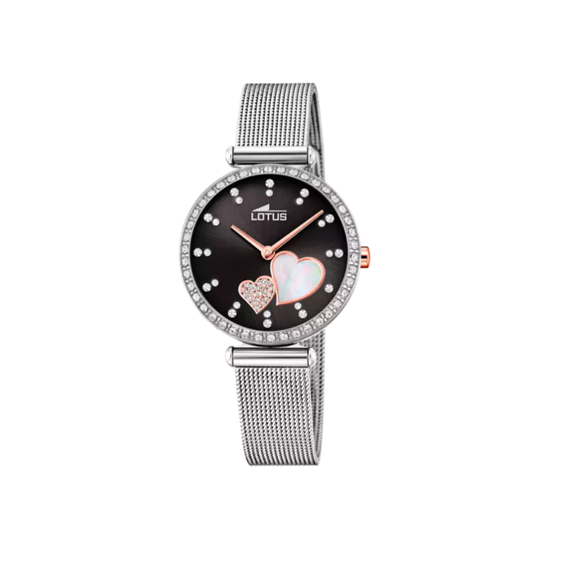 Reloj Lotus mujer bliss con esfera negra 18616/4