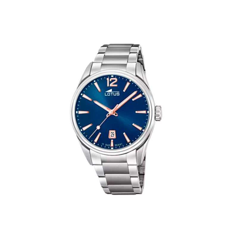 Reloj Lotus hombre minimalist esfera azul 18692/2