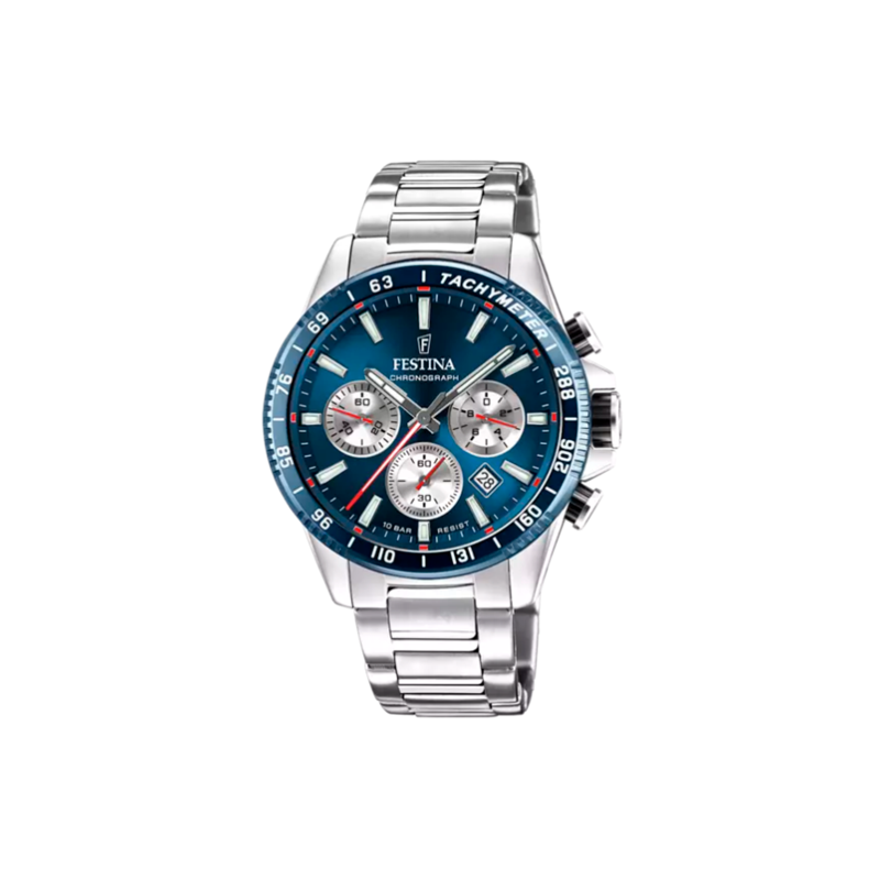 Reloj Festina hombre timeless chronograph esfera azul F20560/2