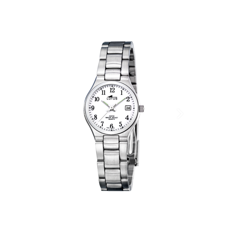 Reloj Lotus mujer classic steel esfera blanca 15193/2