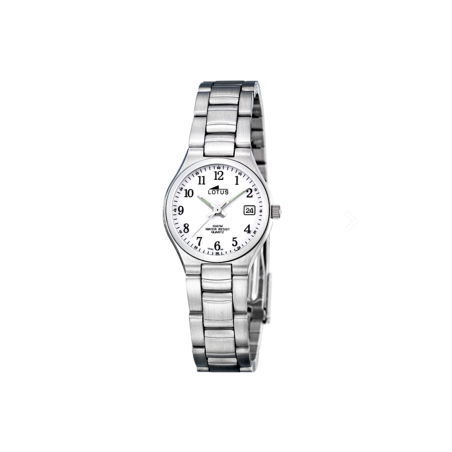 Reloj Lotus mujer classic steel esfera blanca 15193/2
