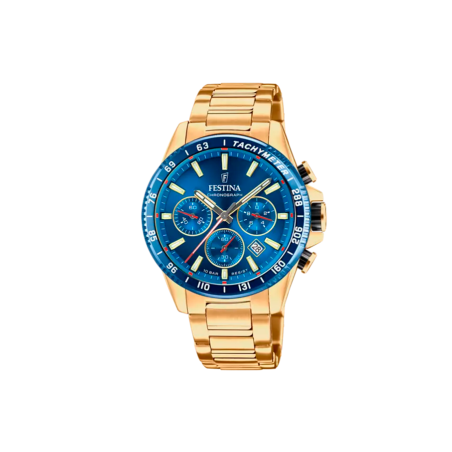 Reloj Festina hombre timeless chronograph esfera azul F20634/3