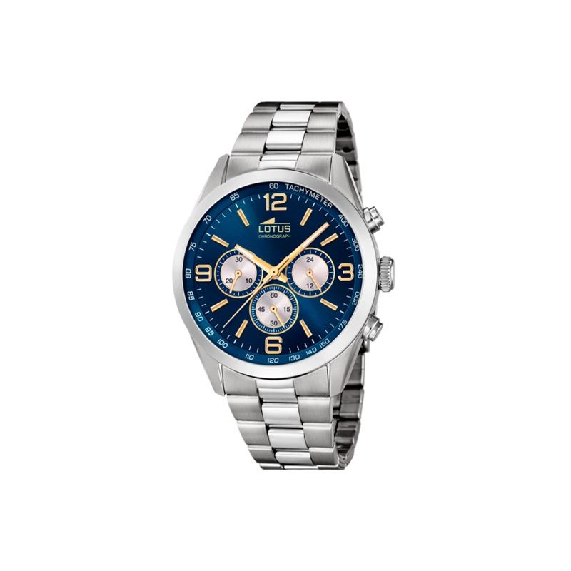 LOTUS RELOJ LOTUS MINIMALIST AZUL CORREA DE ACERO, HOMBRE - Moments Relojes  y Joyas