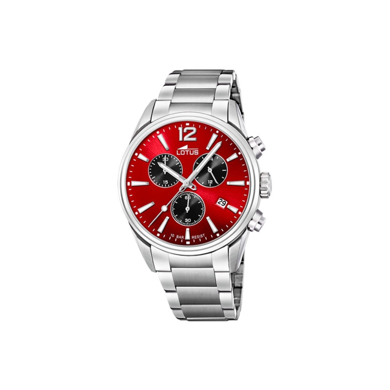 Reloj Lotus hombre Chrono esfera roja 18690/5 - Joyerías Sánchez