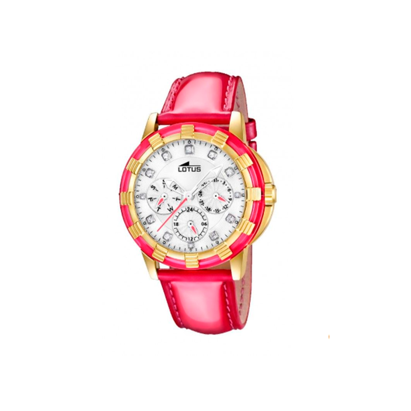 Reloj Lotus Mujer Multifunción correa cuero rosa 15857/3