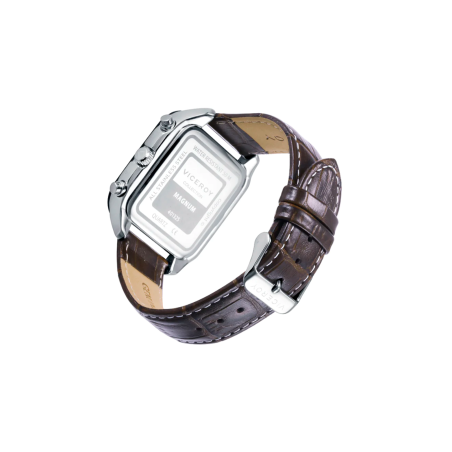 Reloj Viceroy Hombre Magnum caja bicolor y correa de piel marrón 401325-15
