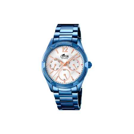 Reloj Lotus mujer azul esfera blanca 18248/1