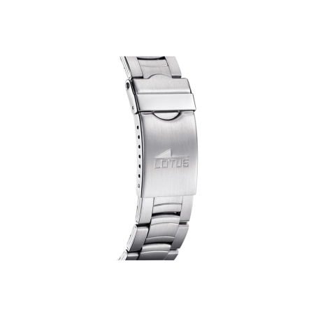 Reloj Lotus hombre Classic Steel esfera blanca correa plateada 15192/2