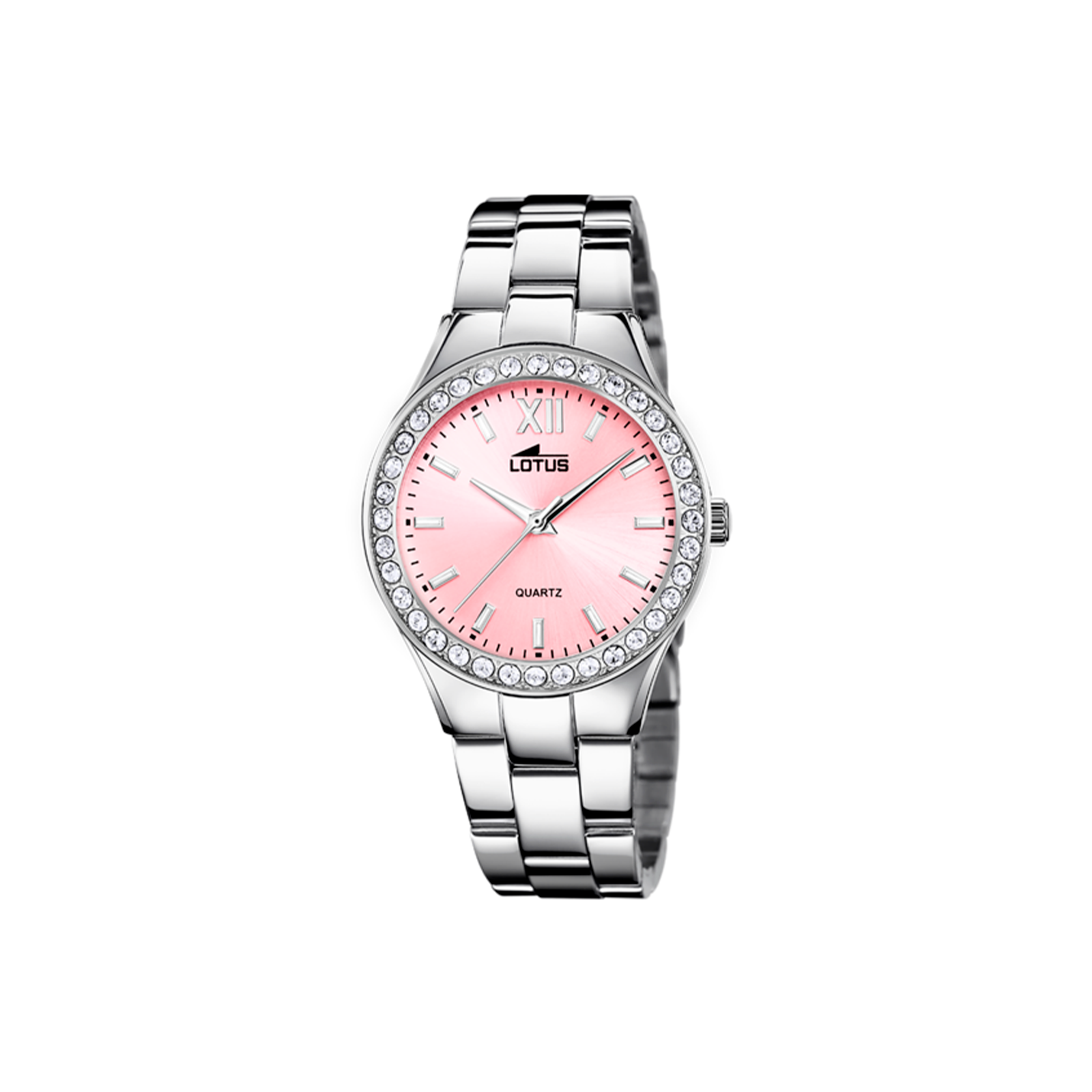 Comprar reloj Lotus mujer esfera rosa transparente. - Joyería Belén