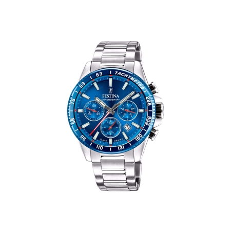 Reloj Festina hombre Timeless Chronograph esfera azul F20560/3