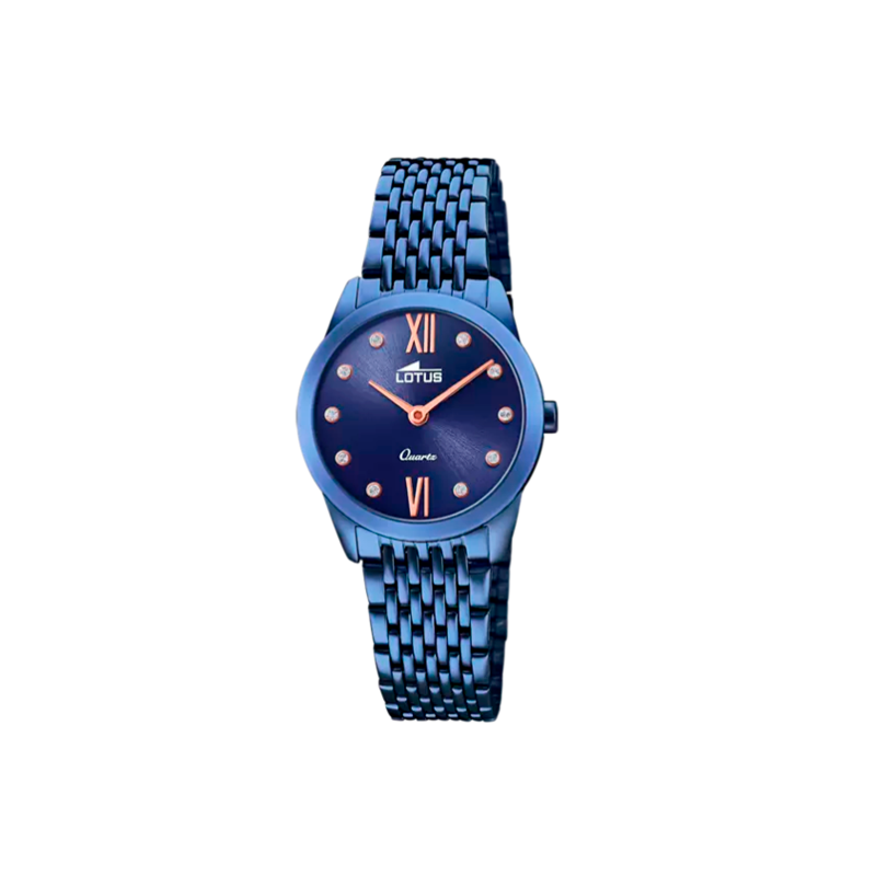 Reloj Lotus mujer esfera azul correa acero inoxidable 361L 18479/1