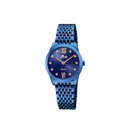 Reloj Lotus mujer esfera azul correa acero inoxidable 361L 18479/1