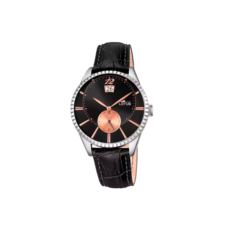  Lotus Reloj de cuarzo para hombre con esfera analógica negra y  pulsera chapada en acero inoxidable negro 18162/2, negro/negro, negro,  Negro/Negro, Pulsera : Lotus: Ropa, Zapatos y Joyería