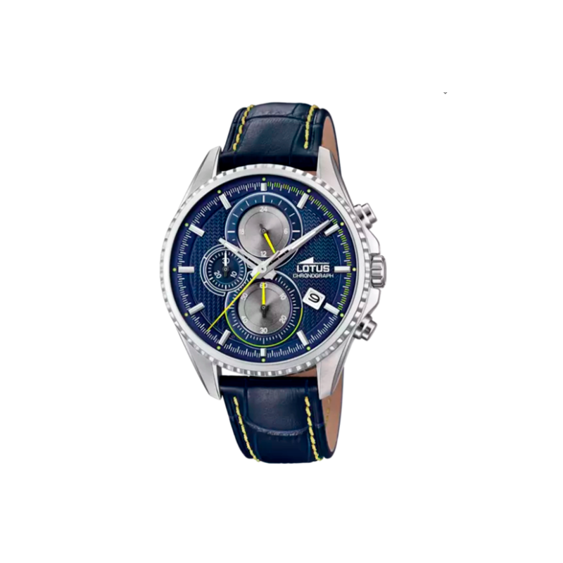 Reloj Lotus hombre esfera azul correa cuero azul 18527/3