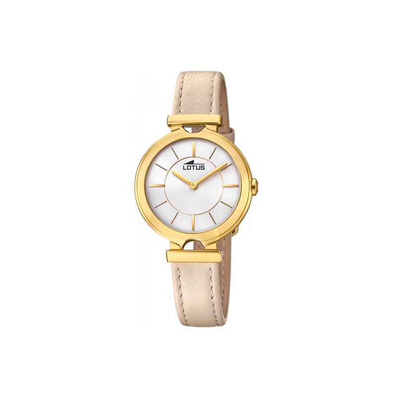 Reloj Lotus mujer Bliss correa cuero beige 18452/1