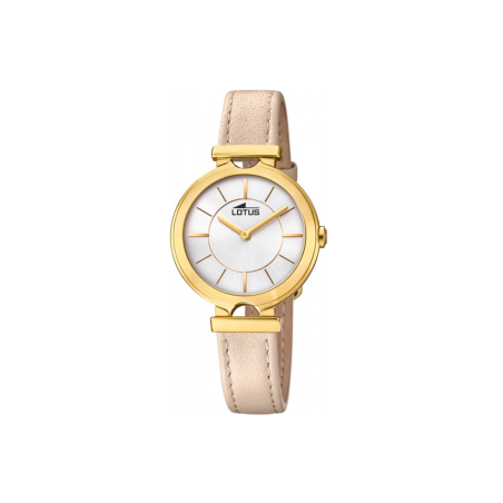 Reloj Lotus mujer Bliss correa cuero beige 18452/1