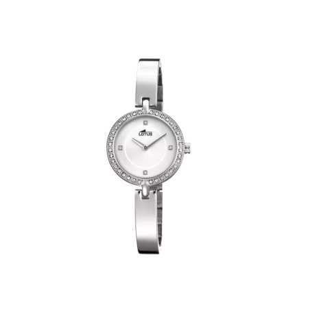 Reloj Lotus mujer plateado circonitas y correa acero inoxidable 616L 18547/1