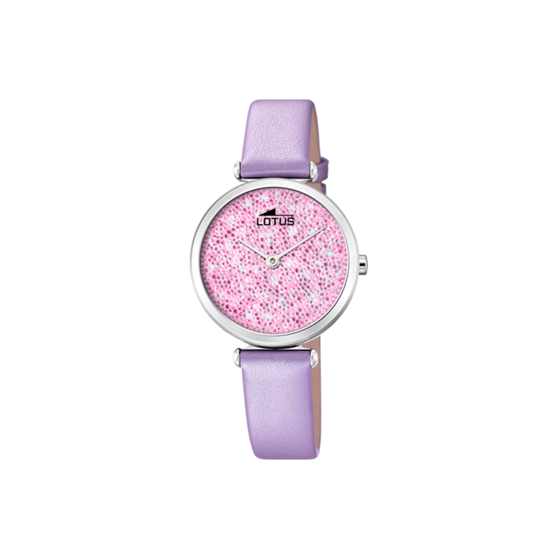 Reloj Lotus mujer Bliss esfera morada correa cuero 18607/3