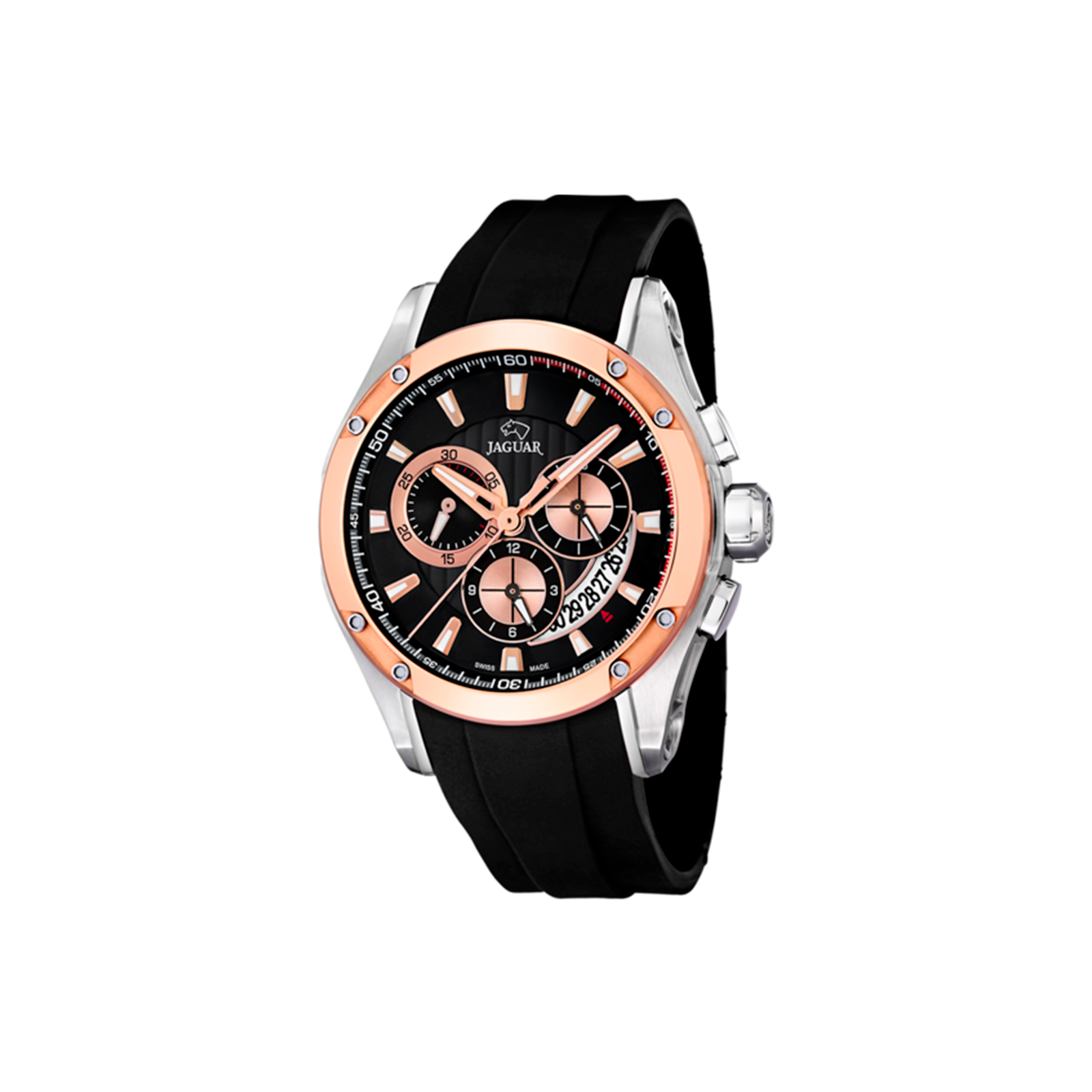 Reloj Jaguar Executive Hombre Dorado y Negro Cronógrafo J864/3