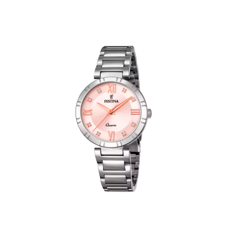 Reloj Festina mujer Mademoiselle esfera rosa con circonitas F16936/C