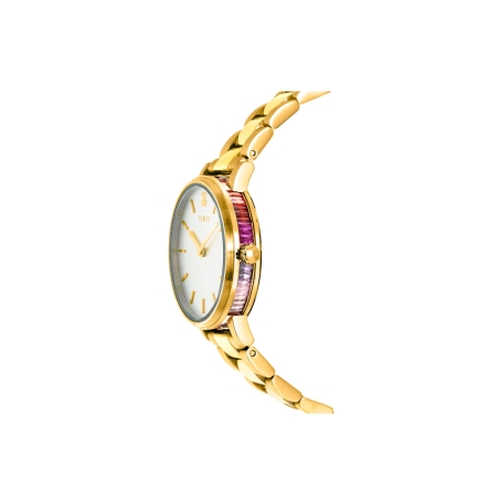 Reloj Tous analógico Rond Color acero IP dorado zirconitas degradé azul 100350595