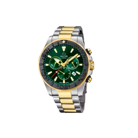 Reloj Jaguar Executive suizo Verde y correa acero bicolor J873/2