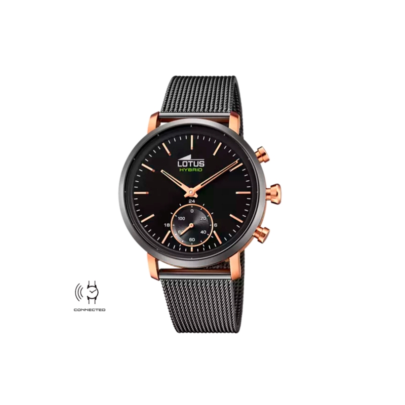 Reloj Lotus hombre Connected esfera negra híbrido 18805/3