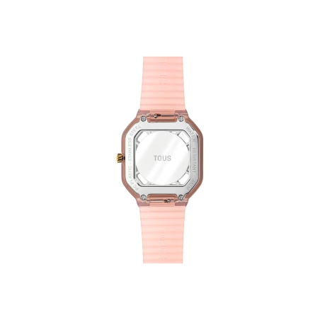 Reloj Tous analógico de acero con zirconitas Gleam Freshs rosa 200351061