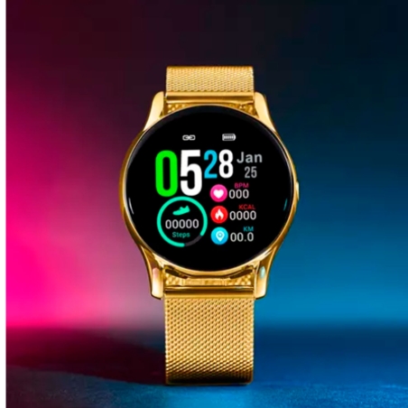 Reloj Lotus mujer Smartwatch, Bluetooth, correa milanesa dorada 50003/A